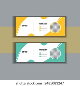 creative and modern business email signature design