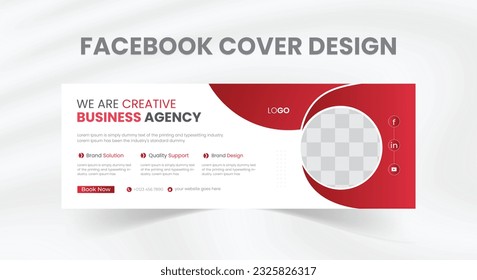 Creative modern business facebook cover design Template. business social media cover template professional business social cover design