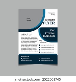 Creative and modern business flyer design template