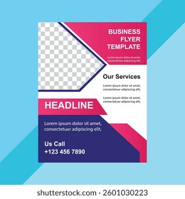 Creative modern business flyer design template