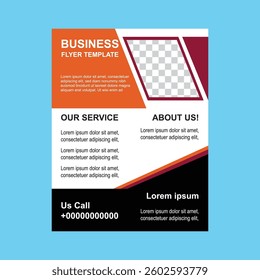 Creative modern business flyer design template