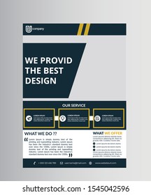 Creative Modern business flyer template.