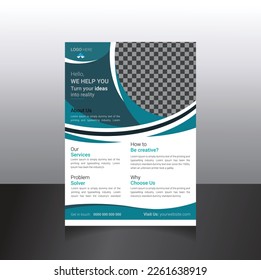Creative modern business FLYER template design