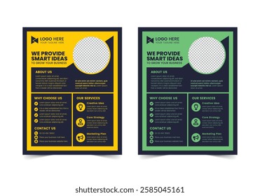 Creative Modern  Business Flyer Template | CMYK | US Letter | Print Ready | 0.125 Bleed
