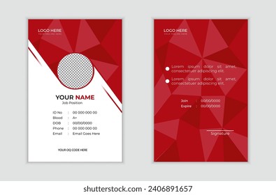 Creative and modern business Id card template. Modern and corporate simple Visiting Id card  design 