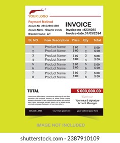 Creative Modern Business Invoice Design Template