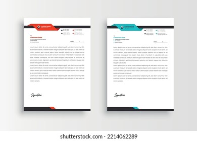 creative modern business letterhead template