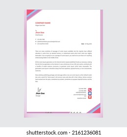 Creative Modern business letterhead Templet