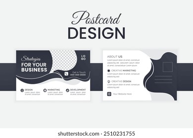 Creative modern business postcard design or EDDM Postcard Design template
