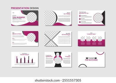 Creative modern business presentation design template