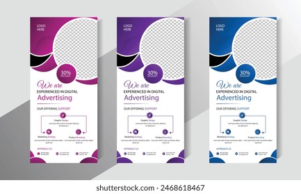 Creative and Modern Business Rack Card Flyer Template Design