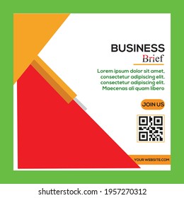 Creative modern business social media post design vector