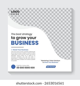 Creative modern business social media flyer design template