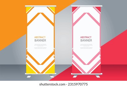 creative and  modern business style mosaic banner set
