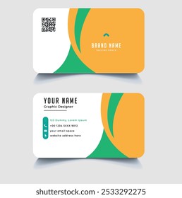 Creative and modern busiRed modern creative business  and name card  horizontal simple clean template vector   template 