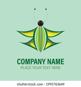 Creative modern butterfly bird vector illustration minimalist logo design template 