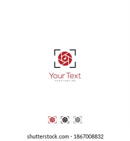 Plantilla vectorial de icono de logotipo de cámara moderna creativa