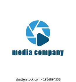 Creative modern camera photography logo icon vector template