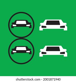 Creativo un moderno vector de diseño de icono de coche