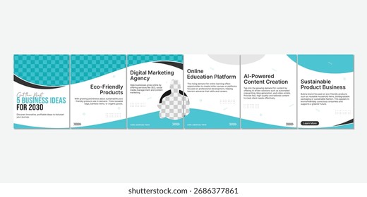 Diseño moderno creativo del carrusel para los medios sociales, Plantilla profesional del carrusel para el negocio y corporativo