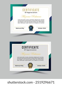 Design de Modelo de Certificado do Creative Modern 