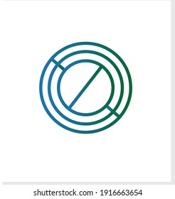 diseño de logotipo de círculo moderno