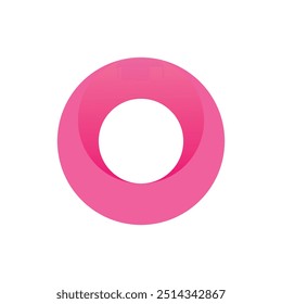 Creative Modern circle O 0 helle Farbe Logo, O Buchstabe Logo Design Template Elemente ein Symbol für die Anwendung Unternehmen, Farbiges Symbol des Kreises Symbol