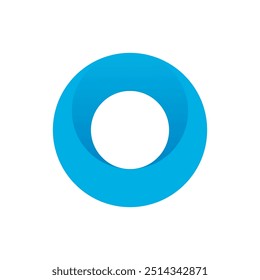 Creative Modern circle O 0 bright color logo, O letter logo design template elements an icon for application company, Colored icon of the circle symbol