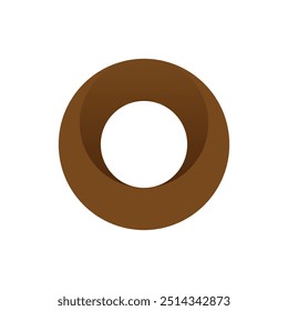 Creativo moderno círculo O 0 logotipo de color brillante, Elementos de Plantilla de diseño de logotipo de letra O un ícono para la empresa de aplicaciones, ícono coloreado del símbolo del círculo