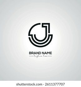 Creative Modern CJ JC Lettermark Logo Design for Corporate Branding.