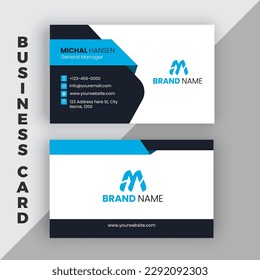 Creative Modern and Clean Business Card Template Design
