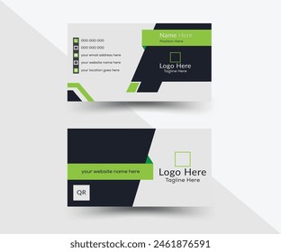 Creative and modern clean business card design layout template in vector illustration