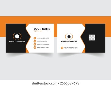 Creative Modern Clean Business Card Design Corporate Business Template 