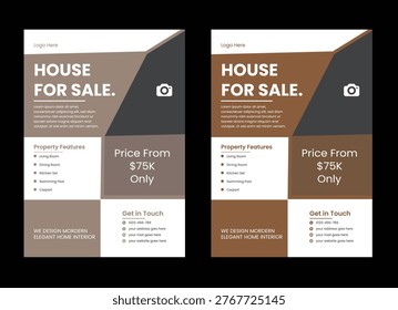 Creative Modern Clean Clear Fresh Construction Flyer or Real State flyer design template Creative ande unique stylish mordern real state flyer template design Real state flyer design template. Formal and unique design to take your business ...
