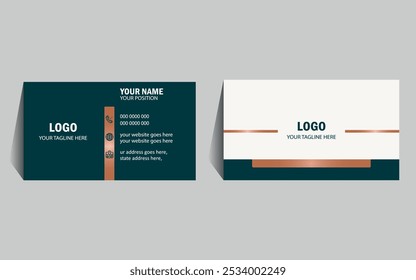 Modelo de cartão de visita empresarial moderno criativo limpo duplo-lado. cartão de visita, ilustração vetorial, luxo Cartão de visita design de cartão de visita Modelo