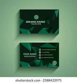 Creative modern clean corporate double-side business card template