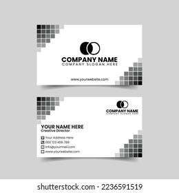 Creative, Modern and Clean Double-sided Business Card Template. Vector Illustration.