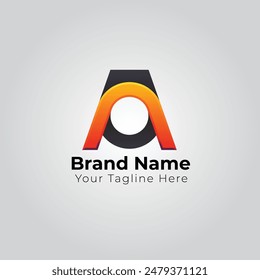 Creative , modern and clean logo design template .( A+O ) later logo