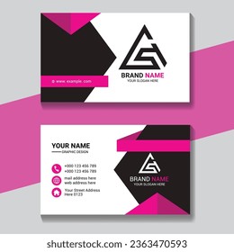 Creative modern and clean professional business card 
