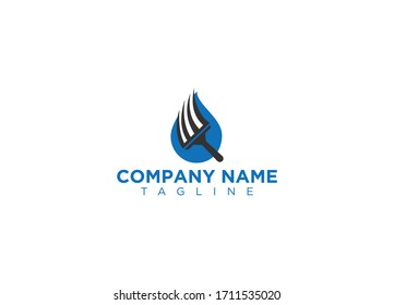 Creative and modern  Cleaning Concept Logo Design Template