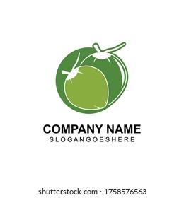 Creative modern coconut sign logo design template. Oil, Fresh, Fruit, Spa, Beauty, Summer