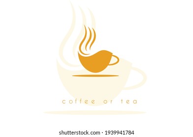 Creative Modern Coffee logo. Abstract Tea Coffee logo