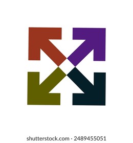 diseño moderno creativo del logotipo completo del color
