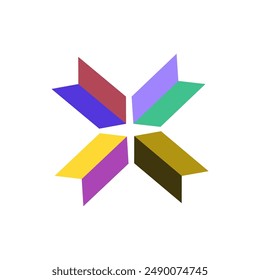creative modern color full logo design
