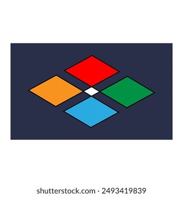 creative modern color full logo design