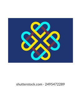 creative modern color full logo design