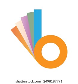 creative modern color full logo design