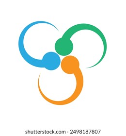 creative modern color full logo design