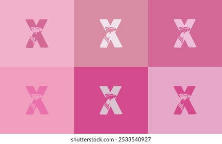Creative Modern Colorful Icon, Modern Fish font alphabet Icon