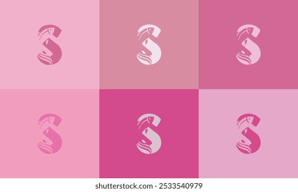 Creative Modern Colorful Icon, Modern Fish Schriftalphabet Icon